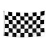 1 Packung/2 Packungen 3x5 Fuß karierte Flagge, 90x150 cm schwarz-weiße Rennflaggen aus Polyester mit Ösen, leuchtende Farben, geeignet für Außendekoration