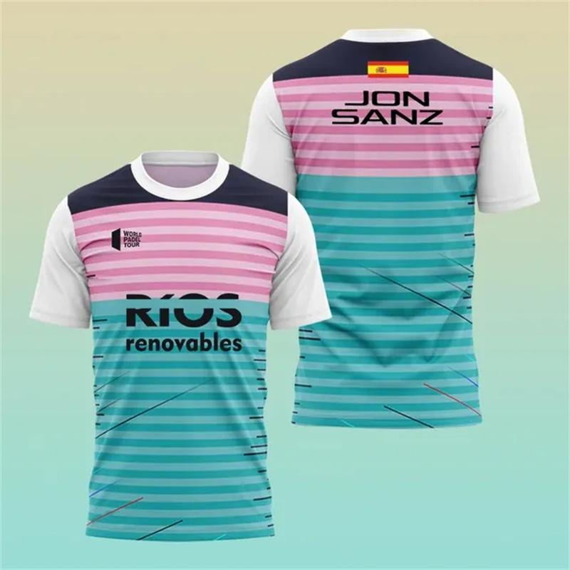 Summer Men Quick Drying Padel Short Sleeved T-shirt Men Professional Tennis Training Apparel Quality Outdoor Sports O-Neck Tees