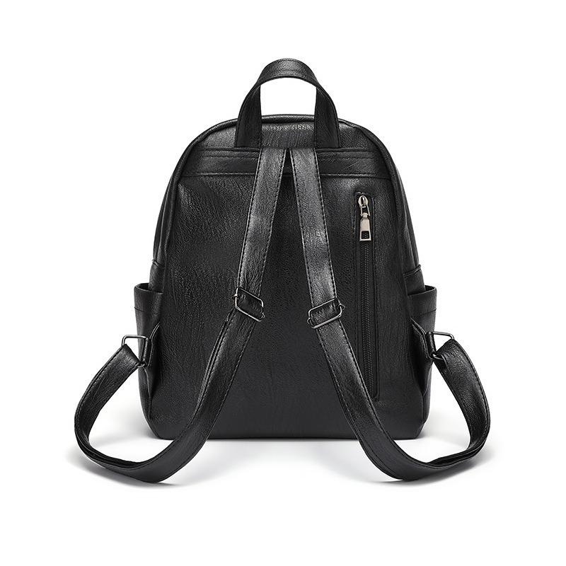 Women's Large Capacity Backpack New Trendy Korean Version Versatile Fashion Leather Women's Backpack Large Capacity Travel Backpack