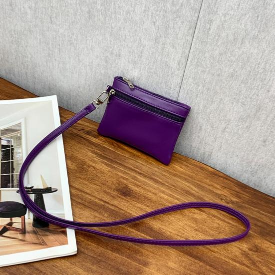 Necklace Coin Wallet Neck Hanging Coin Purse with Removable Lanyard Zipper Closure Card Holder for Men And Women Daily Use Travel