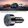 66W Car Charger QC 3.0 USB Type-c Quick Charging 5-Port USB A+USB C Fast Charging Cigarette Lighter Adapter For IPhone