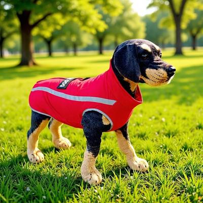 Fashion Waterproof Winter Dog Coat Reflective Comfort Dog Vest Jacket Windproof Fleece Lining Dog Windbreaker Hiking