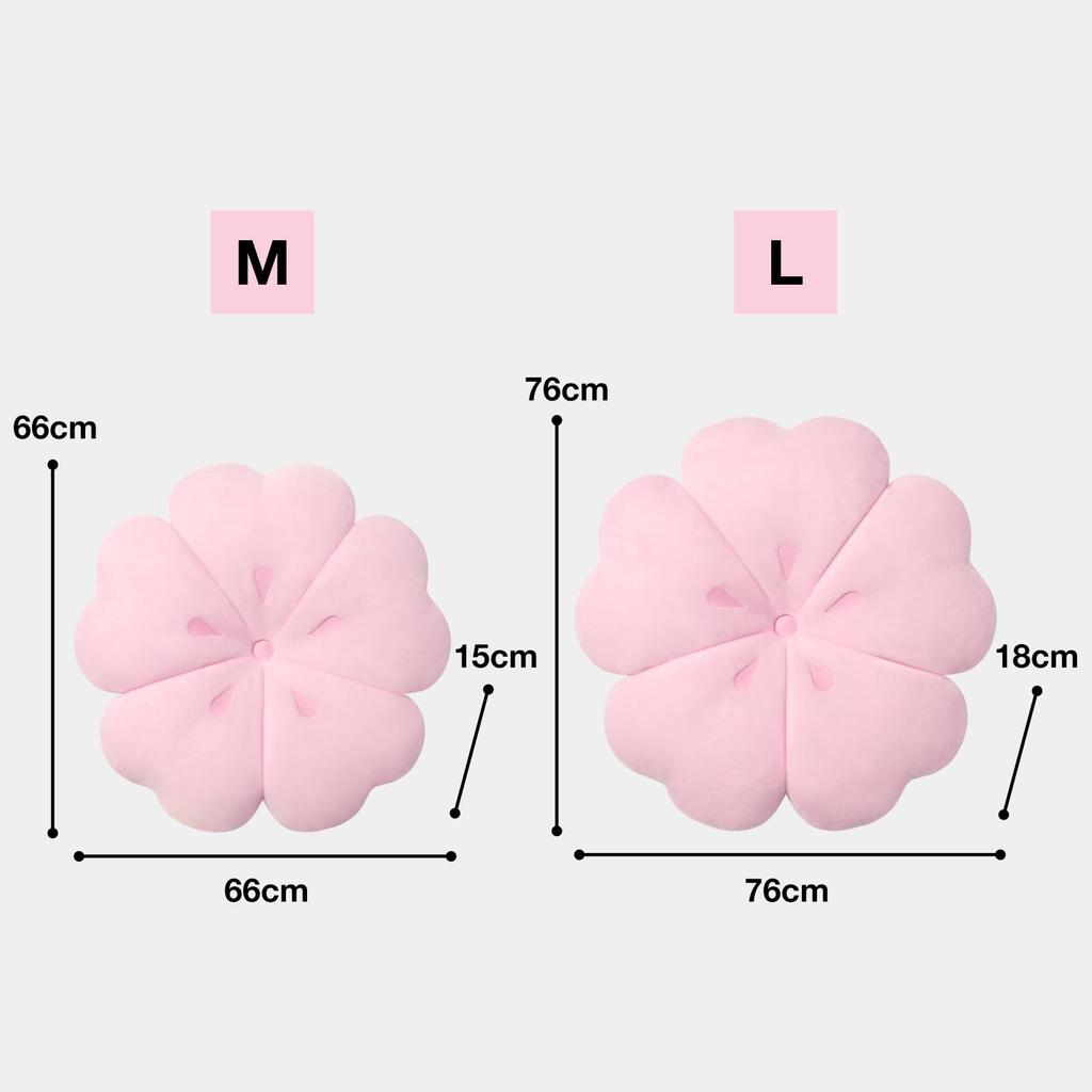 VETRESKA Pet Pet Cherry Blossom Thick Pet Cherry Blossom Pet Sound Cold For Small Pet Washing Machine Diameter 76cm L Bed, Cushion, Shape, Mat, Cute,