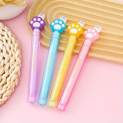 Back School Season 10pcs 0.5mm Double Pen Holder Cat Claw Gel Pen Creative Stationery High-value Water Pen Decompression Office Supplies Signature Pen