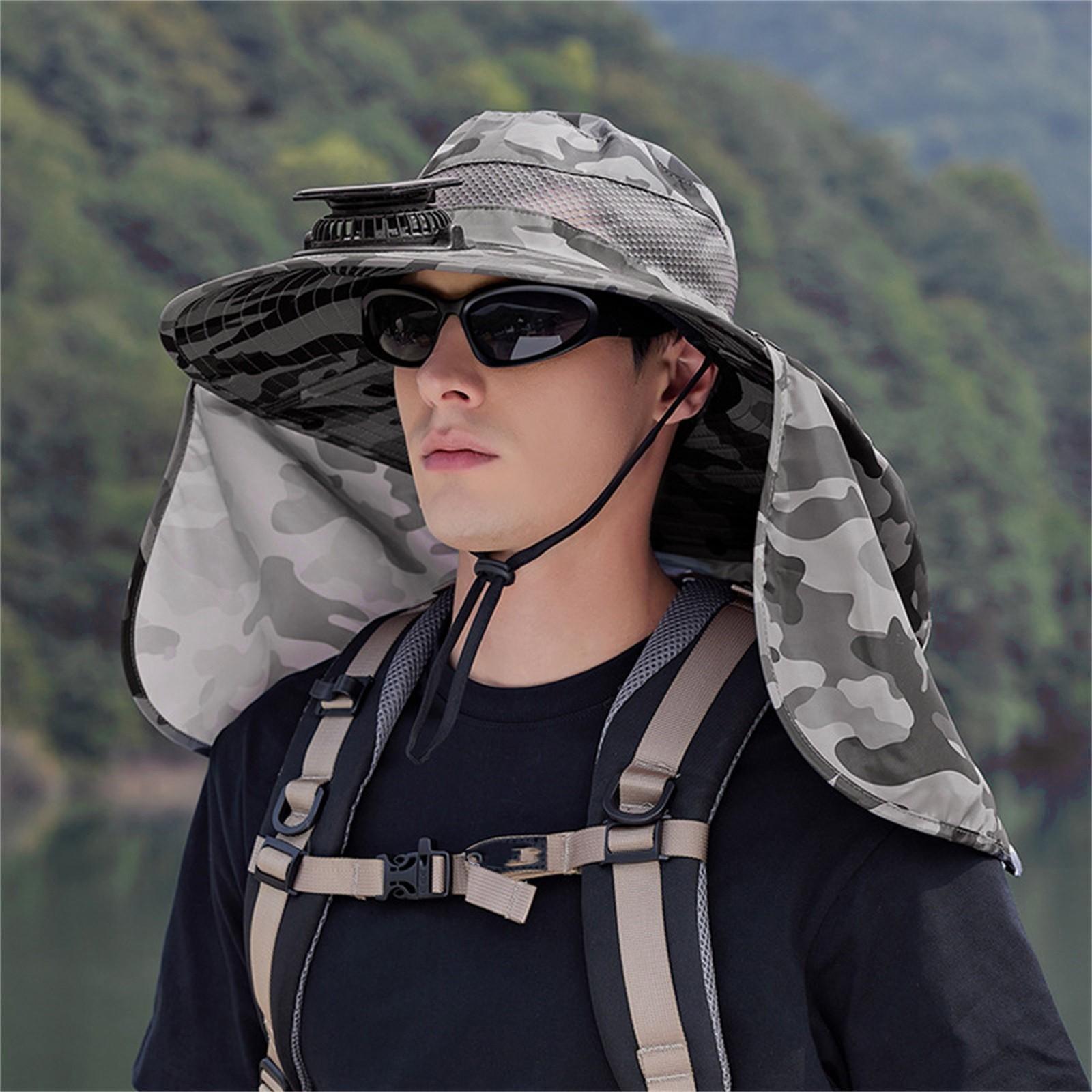 

Шляпа от солнца для альпинизма и рыбалки с большим солнечным вентилятором One Size