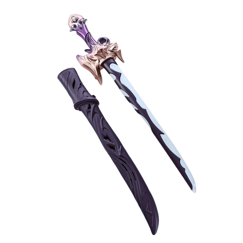 Light Up Sword Toy RGB LED Lighted Saber with Sound Sensor Shth for Cosplay Party Display Birthday Gifts