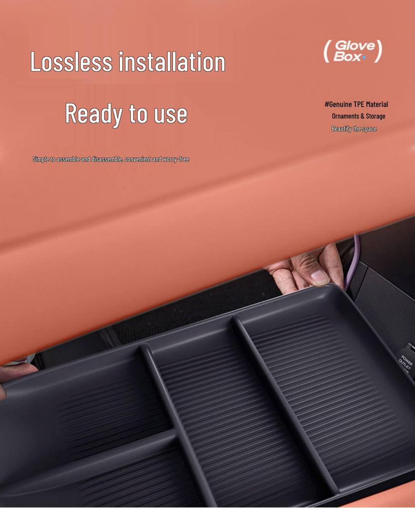 Opbergdoos onder de console voor 2024 Sea Lion 07EV - Auto-aanpassing Armleuning Organizer