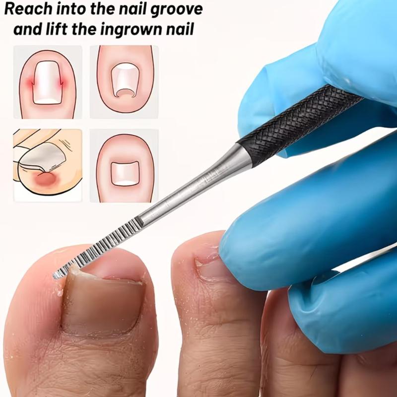 Xiaomi 9pcs Professional Stainless Steel Pedicure Set for Home Foot Care Thick Ingrown Nails. Includes Foot Scraper File Cuticle Nipper