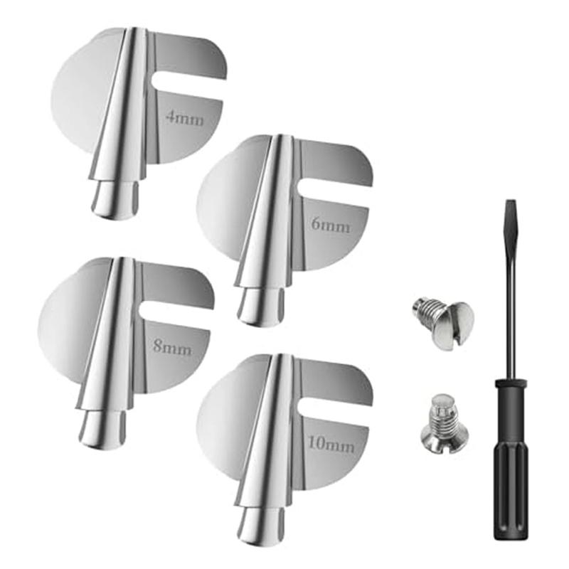 

M-Modern-Sewing Rolled Hemmer Foot, Stainless Steel Universal Sewing Machine Curved Hemming Foot срібний