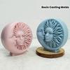 1PCS Silicone Moon and Sun Goddess Mold for Artistic and Irregular Shape Candle Making