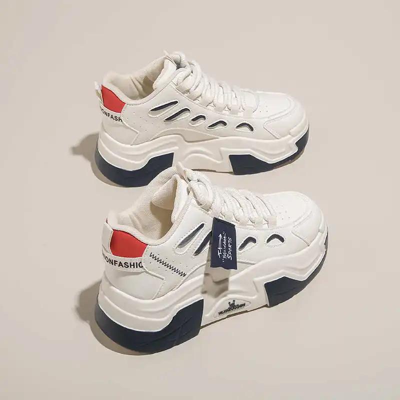 Fashion Sneakers For Women Student Shoes Luxury Designer Trainers Sports Genuine Brand Fat Functional Kawaiis