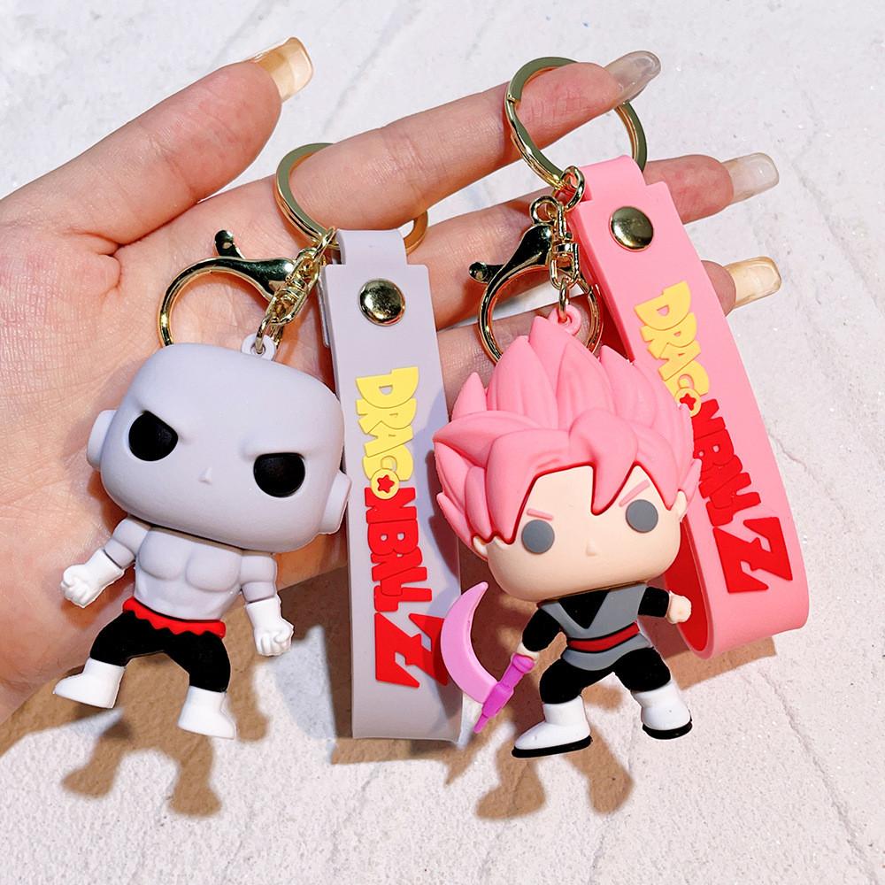 Entzückender 2024 Dragon Ball Son Goku Schlüsselanhänger Anime Weiches PVC Auto Schlüsselanhänger Geschenk