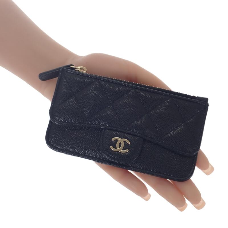 Chanel AP2570_B10583_C3906 Card Case Black Women