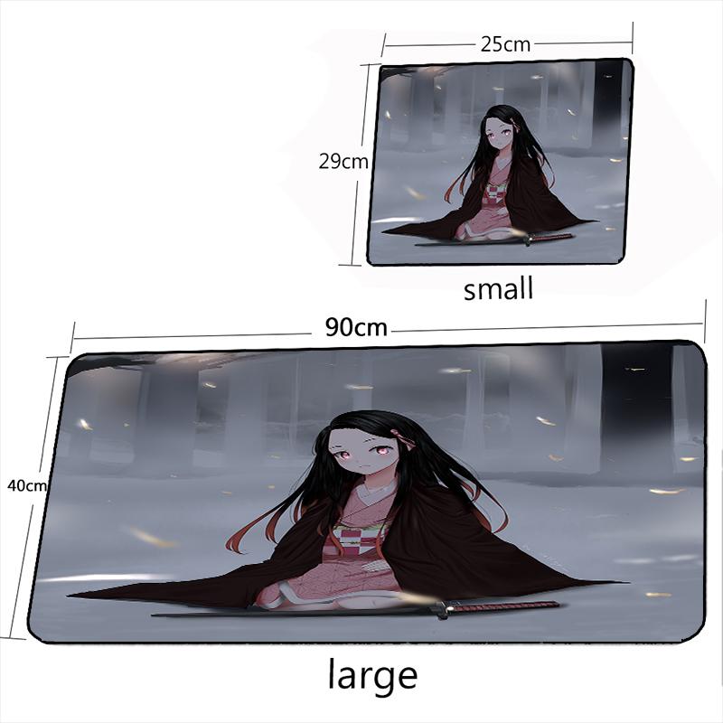 MRGLZY Kamado Nezuko Hot Anime Mouse Pad Demon Slayer Large Carpet DeskMat Computer Gamer Gaming Peripheral Accessories MousePad