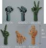 Toys Cabin Scale Movable Wrist Olive Hand X Complete Set of 6 Gachapon Capsule Toys 1/3