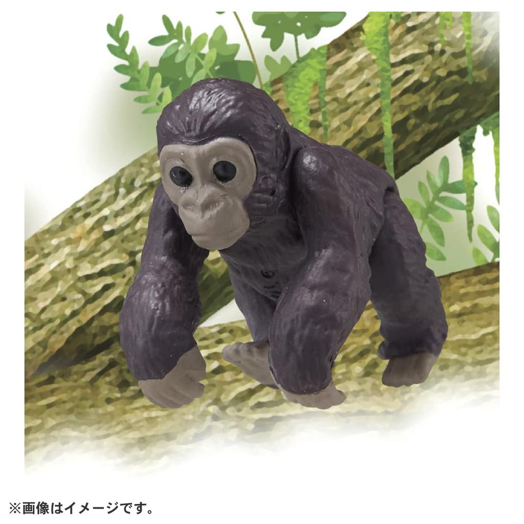 TAKARA TOMY "Ania AC-03 Gorilla (Child)" Animal Dinosaur Realistic Moving Figure Toy for Ages 3 and Up, Meets Toy Safety Standards, ST Mark, ANIA