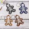 Leather keychain pendant, portable bag hanging, skull keychain, funny Halloween skull pendant