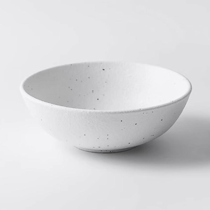 

Набор посуды в японском стиле Миски и тарелки Круглые Белые Точка чернил Обеденные тарелки Домашние Креативные Западные Блюда Обеденные тарелки