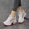 Women's Wedge Heel Platform Sneakers Platform Air Cushion Casual Inner Heightening Mesh Breathable White Sports Walking Shoes