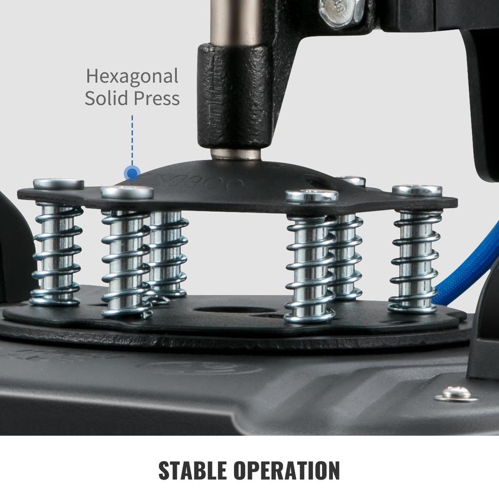 SucceBuy Hitzepresse 5in1 Hitzepressenmaschine 12x15in Clamshell Sublimation Transferdrucker Digitale Präzise Temperaturregelung