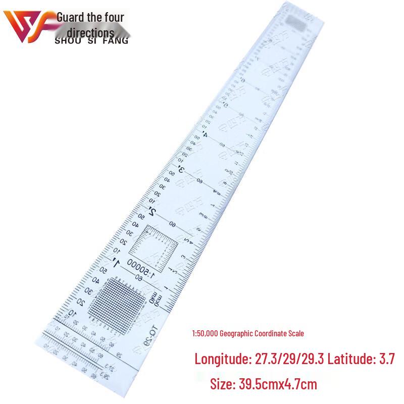 Geospatial Map Coordinate & Distance Measuring Rulers