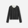 Broadcast Women's Faux Two-Piece Casual Loose Long-Sleeve T-Shirt BDS3YD3500G20