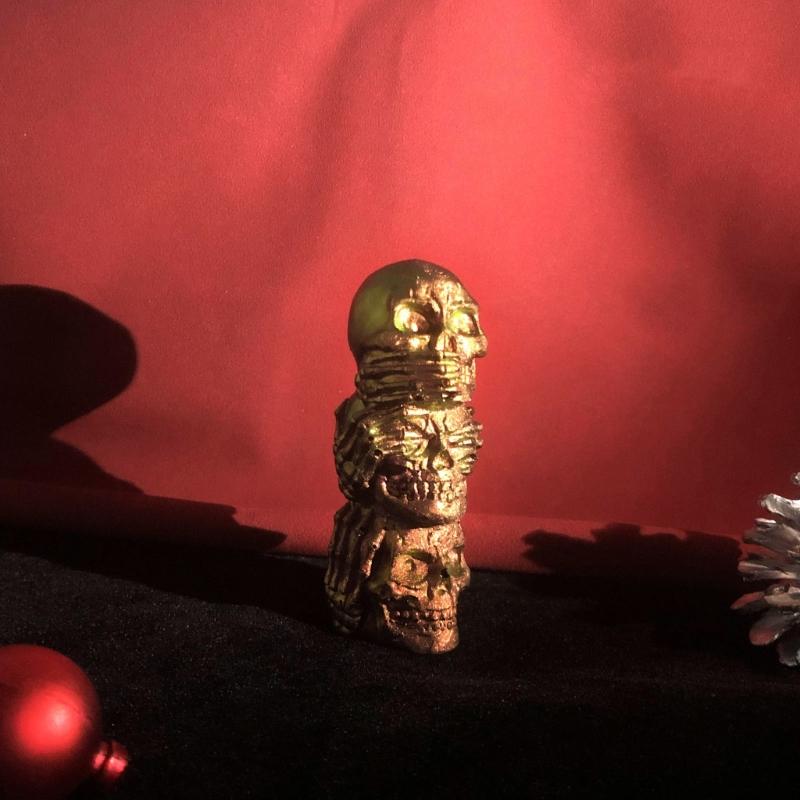 3D Skull Candle Mold,Skeleton Candle Silicone Mold for Candle Making,DIY Resin Crafts Mold for Aromatherapy Candle,Soap