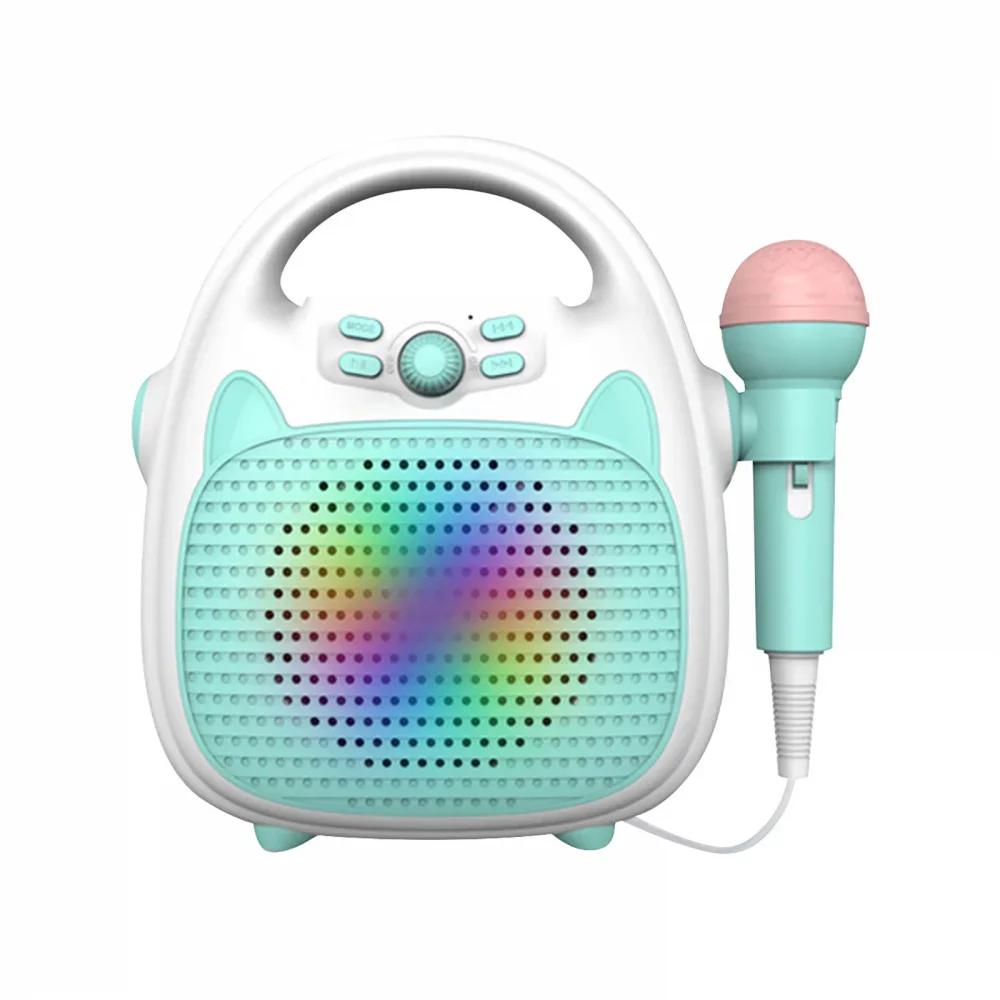 Wireless Singing Machine Kids Music Player Toys Children's Karaoke KTV Speaker Girls Musical Toy with Microphone Support TF Card