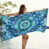 1PC Mandala Patterns Print Beach Towel Quick-drying Towel Suitable for Seaside Pool Camping Vacation Yoga For Family Friends