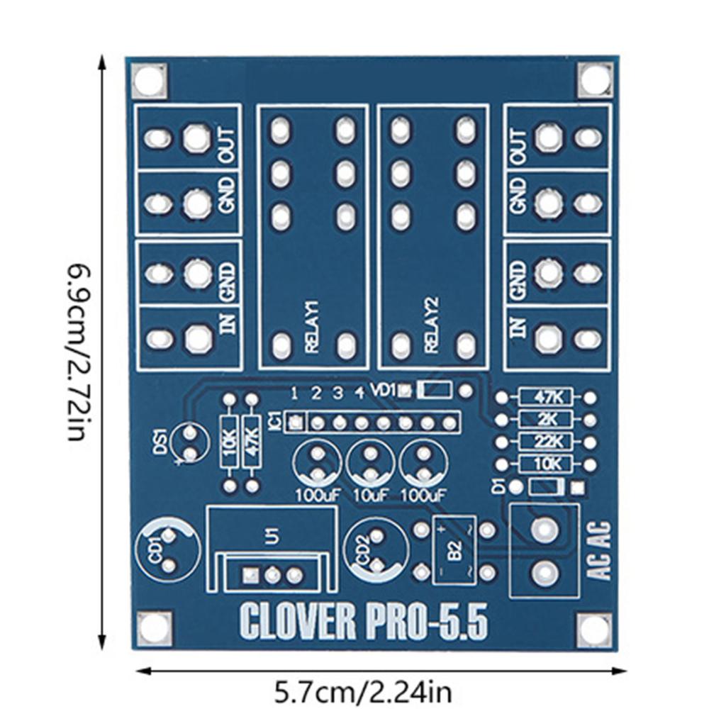 AC 12 24V Dual Relay Voltage Regulator Speaker Protection Board Module DIY Kit