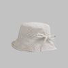 New Summer Women'S Plaid Rolled Brim Bucket Hat Wide-Brimmed Quick-Drying Sun-Protective Hat