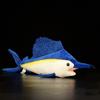 ZHONGXIN MADE Simulation Swordfish Sailfish Plush Toy - 18.5-inch Realistic Swordfish Deep Sea Animal Plush Figure, Super Soft Stuffed Animal, Gift