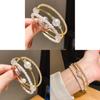 Fashion Pearl Bracelets With Rhinestones For Elegant Casual Wear