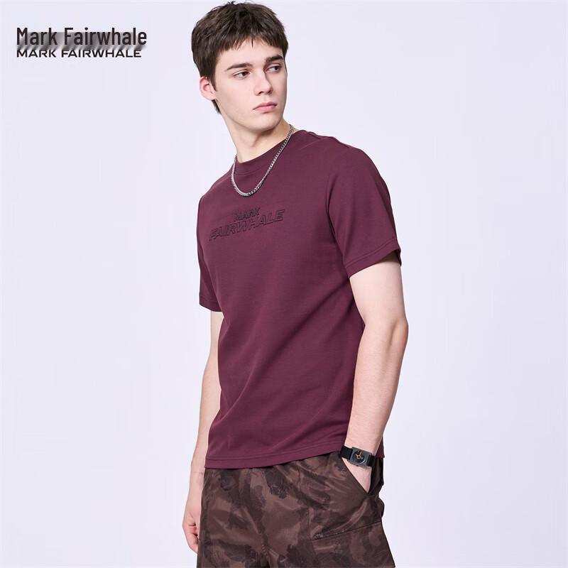 Mark Fairwhale Men s 3D Embossed Short-Sleeve T-Shirt M