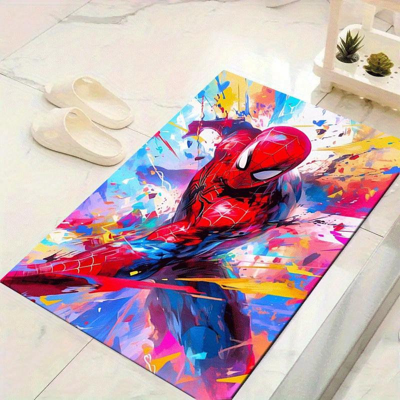 

1pc Spider-Man Pattern Area Rug Soft Flannel Floor Mat for Living Room,Office,Bedroom and Carpet 60cm by 90cm