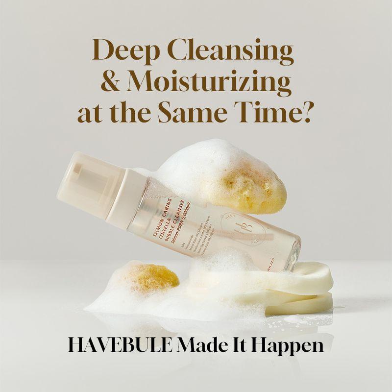 [HEVEBLUE] Salmon Caring Centella Bubble Cleanser 200ml