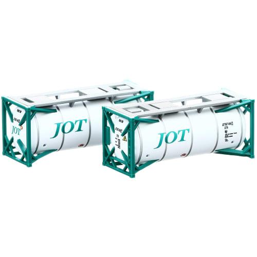 

TOMIX N Gauge ISO 20ft Tank Container, Japan Oil Transportation, Green, Set of 2, 3127, Model Railroad Supplies