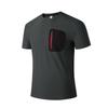 Men's Summer Ice-Feeling Quick-Dry Outdoor Sports T-Shirt: Loose, High-Stretch, Round Neck, Short Sleeve, Plus Size.