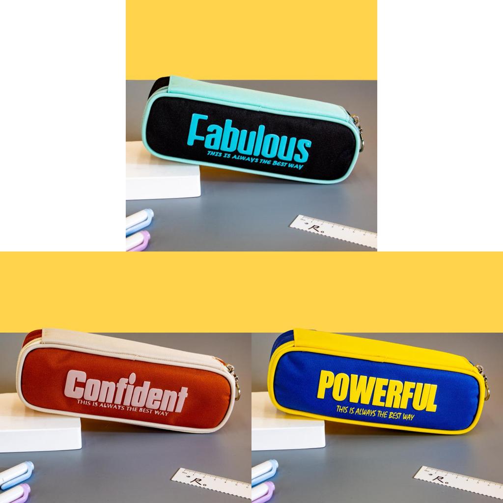 Polyester Student Pencil Case With Large Capacity For School And Travel Use