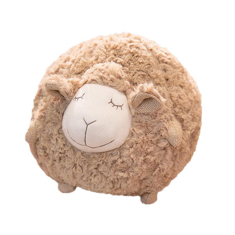 Round Ball Sheep Plush Toy Stuffed Animal Doll Bedroom Decoration Kids Gift