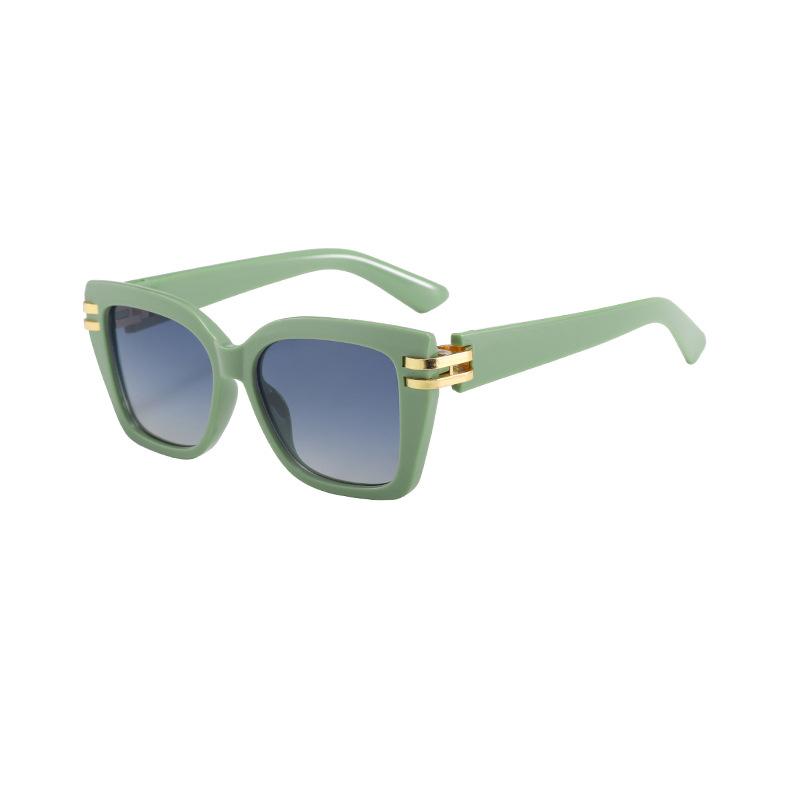 Sunglasses Women's Square Round Face Thin Anti-ultraviolet UV400 Sunglasses Men's