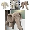 Ins Soft And Realistic Grey And White Elephant Plush Toy For Babies And Kids