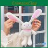 Rabbit Pull Out Plush Toy Keychain With Durable Fabric For Gift Doll Giving