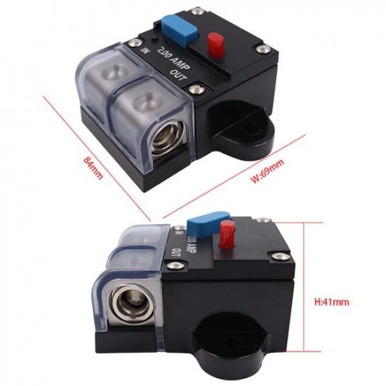 12V 200A Automatic Switch Breaker Fuse Car Truck Boat Open Circuit Protection