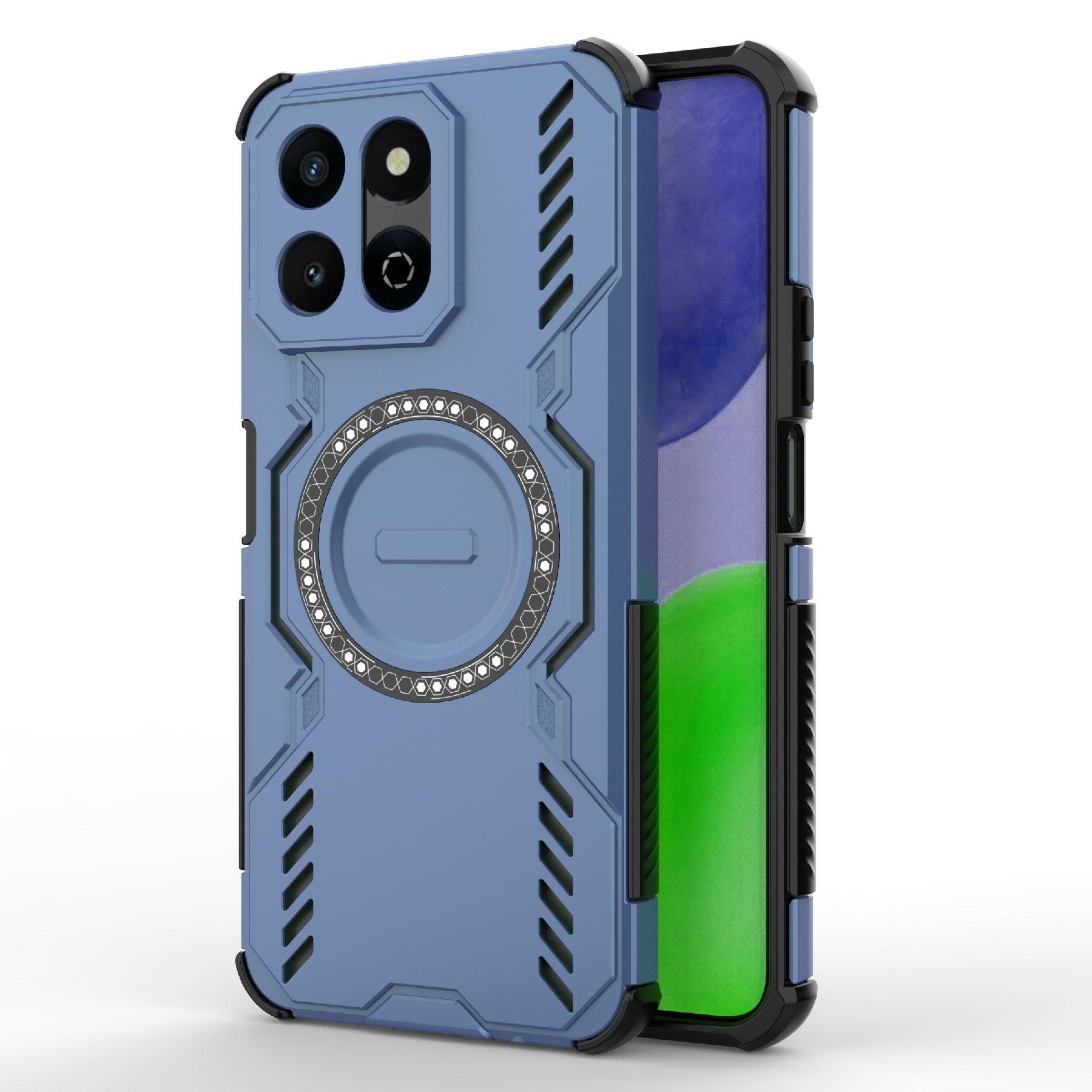 

Magnetic Case For Honor X7c 4G/X7c 5G/200 Smart 5G Butterfly Armor Hollow Heat Dissipation PC + TPU Phone Cover