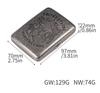 Vintage Antique Silver Dual-Use Cigarette Case for 6.5mm Medium/Regular Cigarettes - Holds 20/16 Count