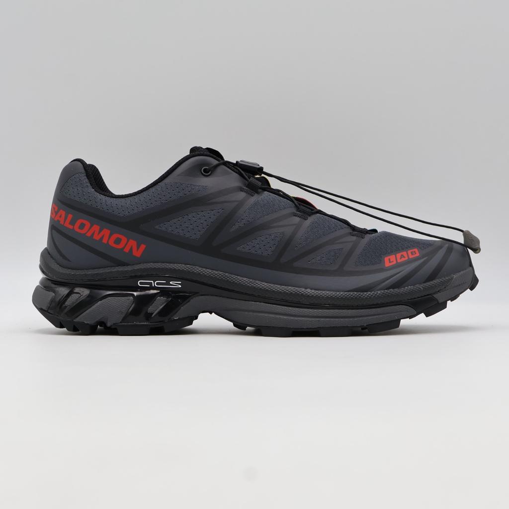 L49130300 JJJJound Salomon XT-6 Ebony Black Fiery Red (Men's)