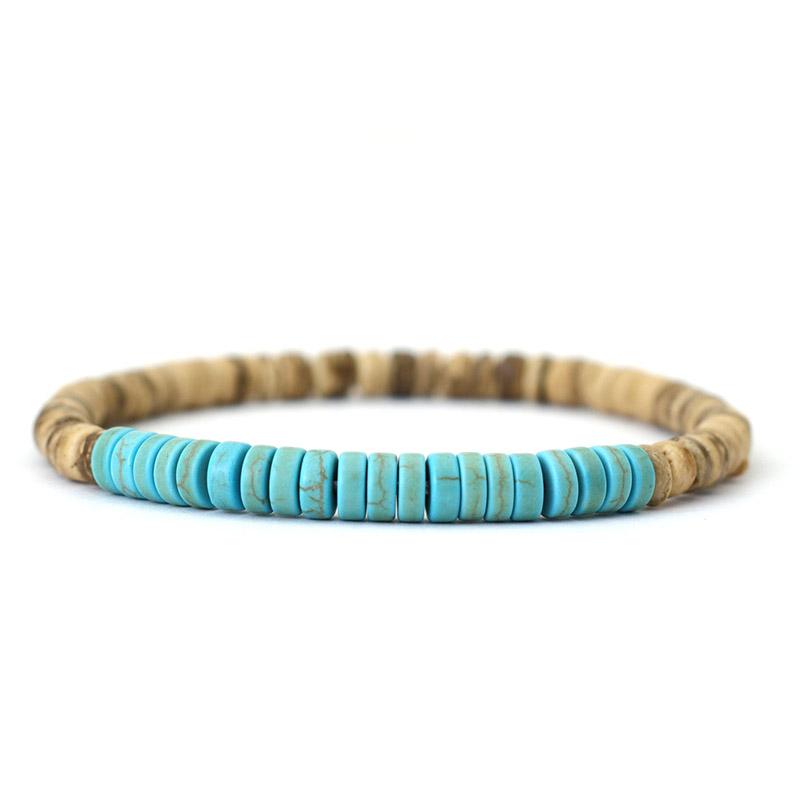 Noter Natural Wooden Bracelet Unisex Grade A Emperor Stone Braclet Coconut Bead Braslet Meditation Yoga Jewelry Accessories