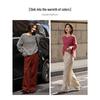 De Mana Women's Alpaca Blend Loose Fit Round Neck Sweater