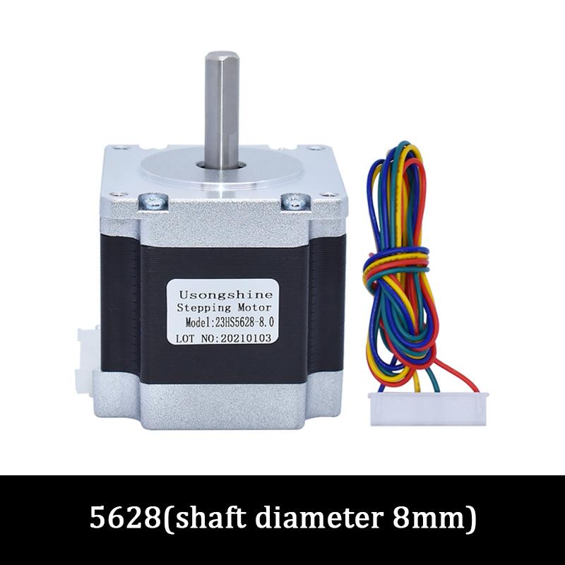 Nema23 23HS5628 4-Draht Schrittmotor 56mm 2,8A 165 oz-in 6,35mm/8mm Welle Passend für TB6600 Treiber Für CNC Laser Plasma Schneidmaschine